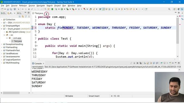 Enum in java with example смотреть онлайн