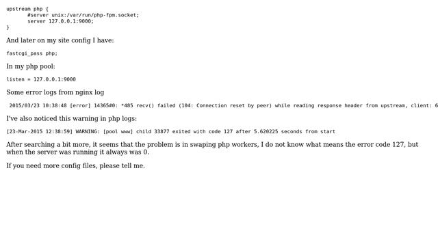 DevOps & SysAdmins: 502 bad gateway after upgrading PHP5-FPM смотреть онлайн