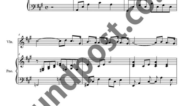 September Song of Boy score_violin solo score_violin,piano score смотреть онлайн