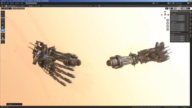 Rigged Robot Arms Blender-2.82a Version смотреть онлайн