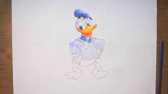 Как нарисовать Дональда Дака | How to draw Donald Duck смотреть онлайн