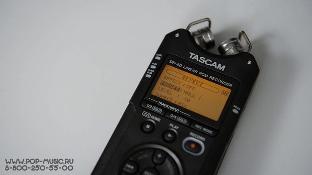 TASCAM DR-40 - обзор 4-х канального аудио рекордера (портастудии) смотреть онлайн