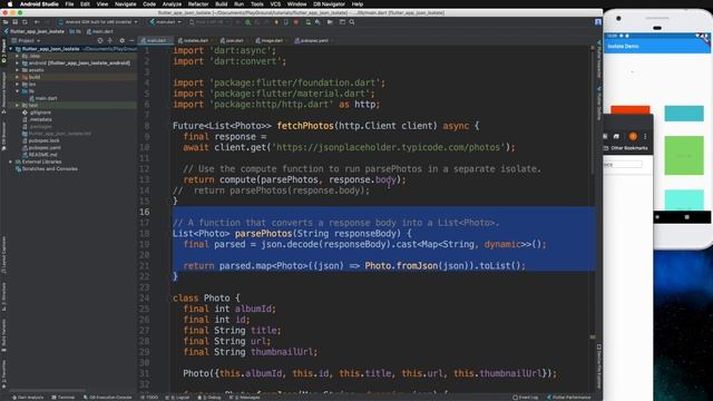 Flutter - JSON in the background / isolate | 백그라운드 처리 смотреть онлайн