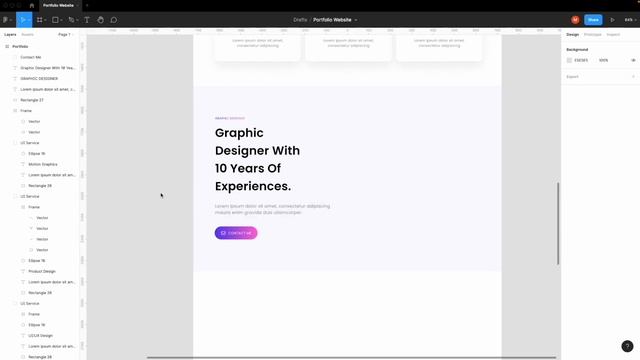 Freelancer Portfolio Full Web design in Figma || Design Complete Website смотреть онлайн