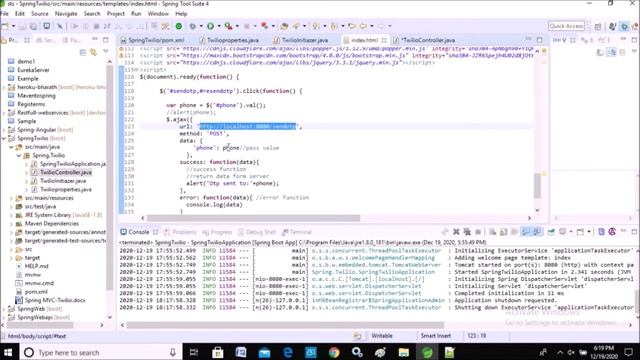 How To Send Otp In Spring Boot | Send &validate Otp In Spring| How To Verify Number Using SpringBoo