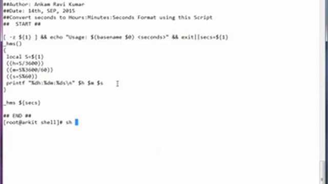 Convert time Seconds to Hours-Minutes-Seconds format - Shell Scripting смотреть онлайн