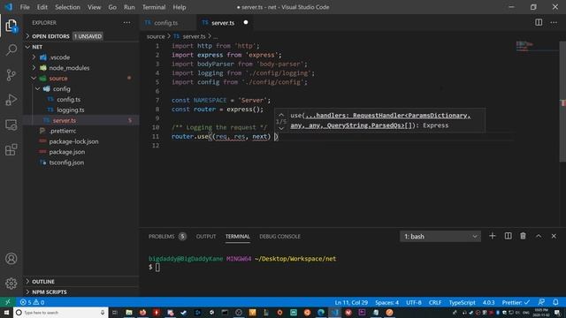 Restful API with NodeJS, Express & Typescript [2020] смотреть онлайн