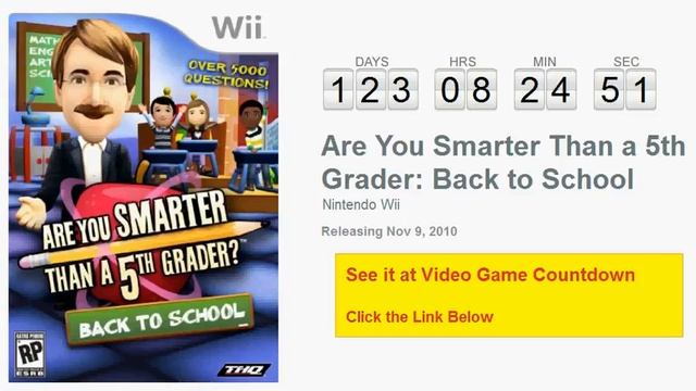 Are You Smarter Than a 5th Grader: Back to School Wii Countdown смотреть онлайн