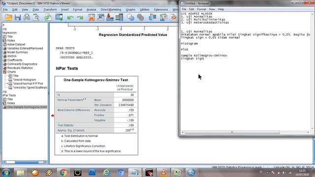Tutorial SPSS Uji Asumsi Klasik : Uji Normalitas, Uji Multikolinearitas dan Uji Heteroskedastisitas смотреть онлайн