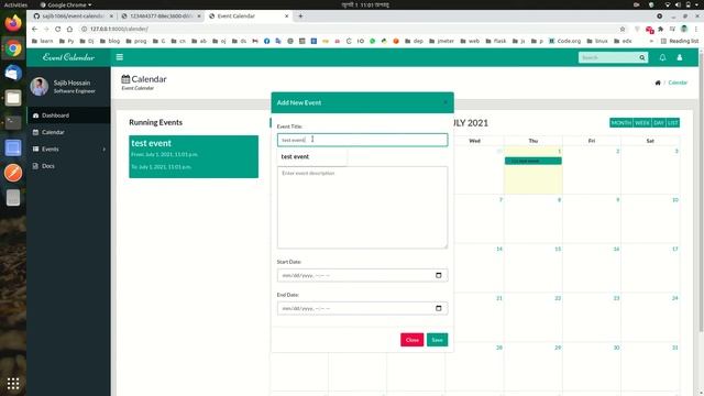 Event Calendar in Python and Django смотреть онлайн