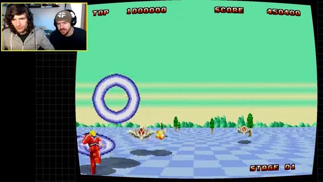 Throwback Thursday - 3D Space Shooter - Space Harrier 2 - Classic Sega old PC games смотреть онлайн