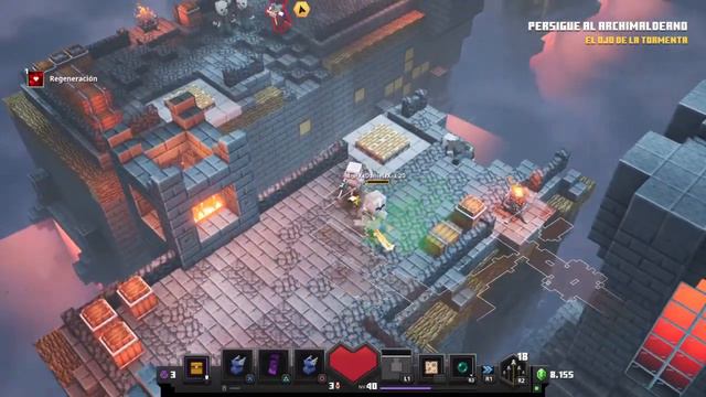 Minecraft Dungeons 2° Final Acabamos la dificultad Aventura смотреть онлайн
