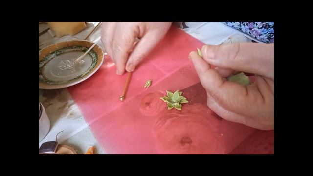 Суккулент брошь. МК. смотреть онлайн