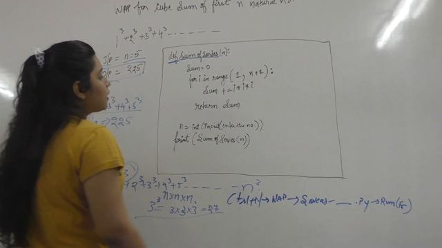 PYTHON PROGRAMMING TO CUBE SUM OF FIRST N NATURAL NO. смотреть онлайн