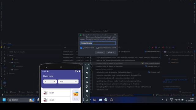Rebase in Git with practical use case | Android Studio смотреть онлайн