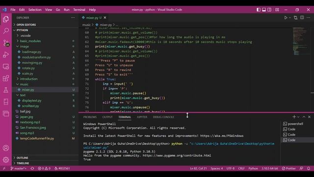 PyGame Tutorial For Beginners - Mixer and Music module смотреть онлайн