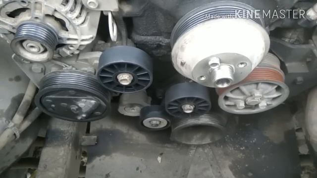 Замена обводных и натяжительного ролика ремня УАЗ Патриот 2011