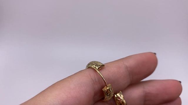 Золотые серьги новые лимонное золото.Строгино.Артикул: А021065Л смотреть онлайн