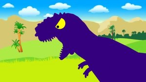 Веселые Динозаврики мультик - Карнотавр против Майюнгазавра