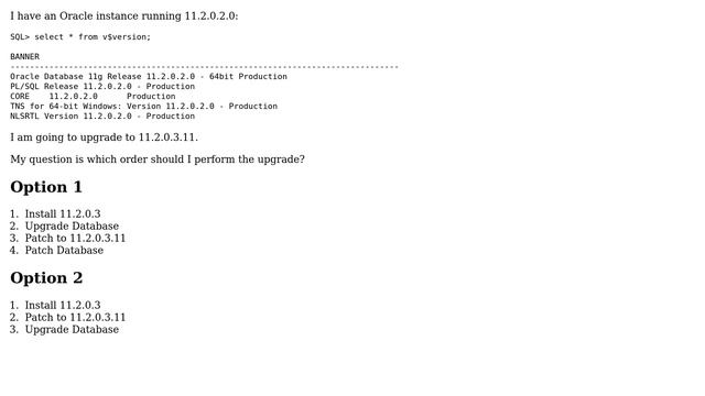Databases: Oracle Patching & Database Upgrade - Which Order смотреть онлайн