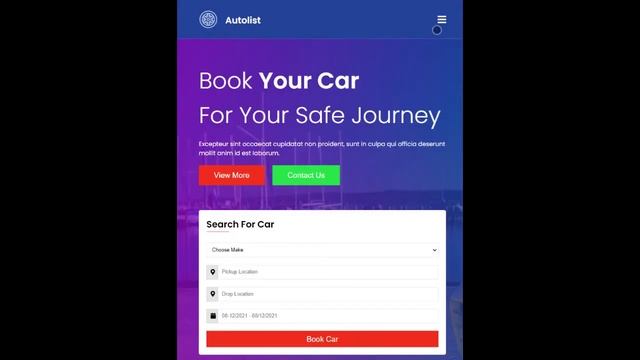 Responsive Car Rental Website Using HTML CSS And JavaScript смотреть онлайн