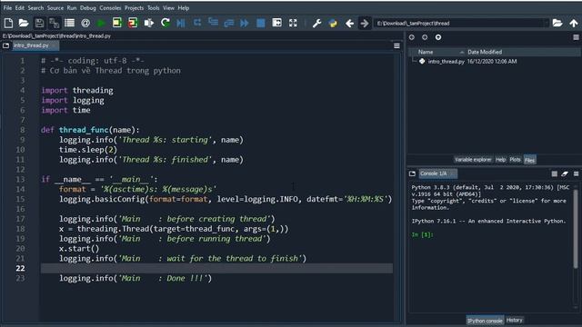 Thread trong python смотреть онлайн