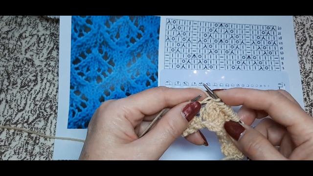 Ажурный узор спицами