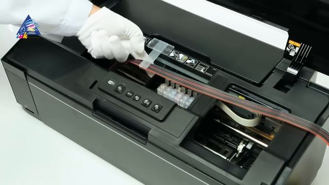 Установка СНПЧ на принтер Epson Stylus Photo 1500W смотреть онлайн
