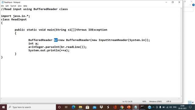 Java - User Input -BufferedReader смотреть онлайн