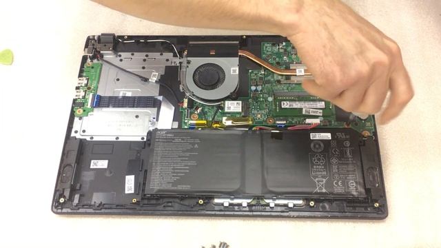 Разборка/сборка ноутбука Acer 3 A315. Установка SSD M.2 (Disassembly Laptop Acer 3 A315 Install SSD