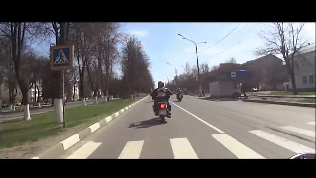 Открытие мотосезона Новомосковск 2017. В колонне. смотреть онлайн