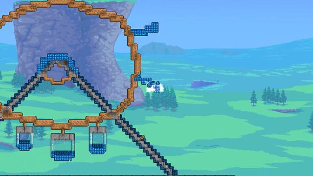 I BUILT A FERRIS WHEEL HOUSE FOR NPCs IN TERRARIA смотреть онлайн
