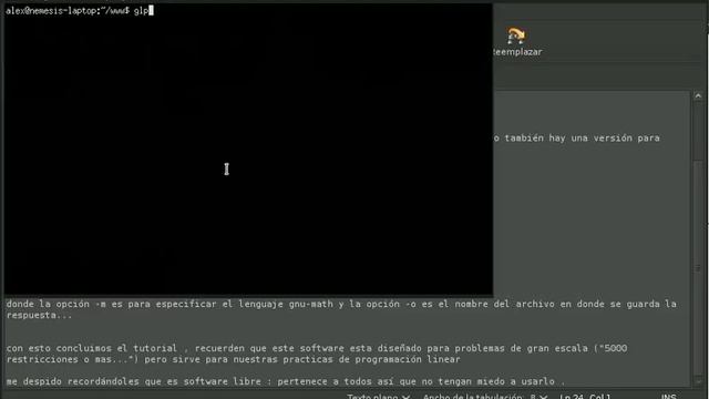 tutorial glpk en español смотреть онлайн