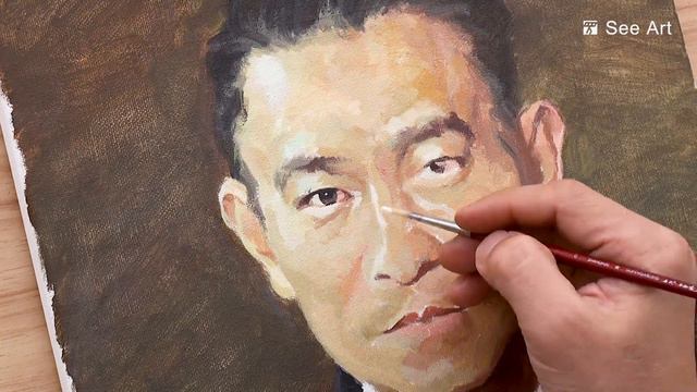 Andy Lau/Daily challenge#68/#Acrylic/#painting/#See Art/#Art смотреть онлайн