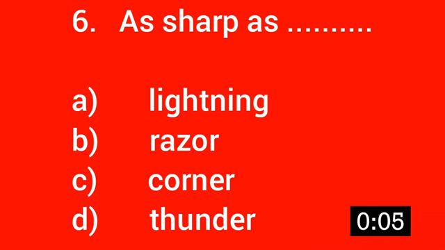 Beginner's Level English Vocabulary Quiz: Choose the Correct Answer смотреть онлайн