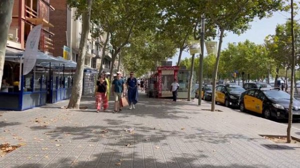 4K BARCELONA Walking Tour Beach and City Barceloneta Beach Spain Trip city tour travel vlog Walk