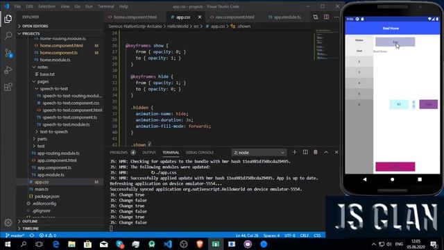 11: Анимация и плавные переходы в NativeScript приложении смотреть онлайн