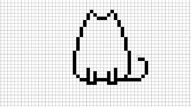 Как Нарисовать Кота Пушина По Клеточкам | Pusheen | Cat | #pixelart смотреть онлайн