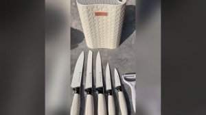 Набор кухонных ножей с подставкой 7 предметов Edenberg EB-11025 Набор ножей из нержавеющей стали