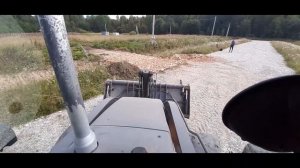 Будни машиниста. Планировка участка экскаватором-погрузчиком