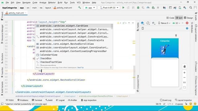 Android Studio - Design tela de Categorias - Stack Mobile Design смотреть онлайн
