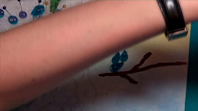 Мой проект. Я новичок. Работа в технике квиллинг. Павлин в технике квиллинг. Ч. 4 смотреть онлайн