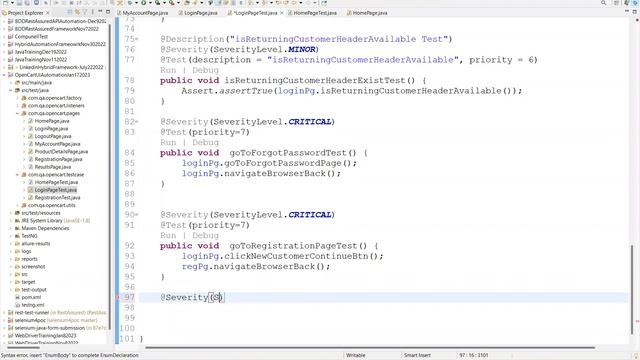 HybridFramework LoginPageTest Design Part17 смотреть онлайн