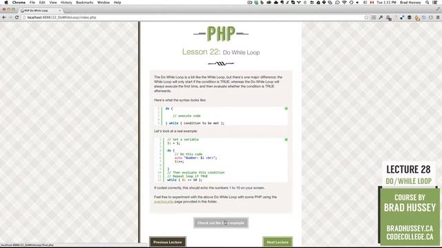 Do While Loop [#28] Code Dynamic Websites with PHP смотреть онлайн