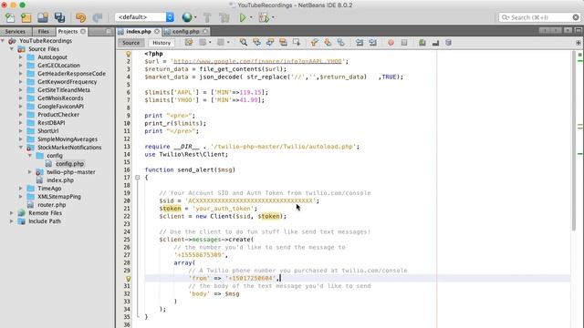 Stock Market Alerts with PHP and Twilio (Part 2) смотреть онлайн
