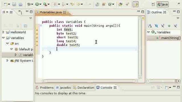 Java Video Tutorial 3: Variables and Data Types (Pt 1 of 2) смотреть онлайн