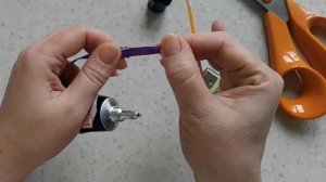 Как просто оклеить заколку крокодильчик атласной лентой/DIY/Мастер класс.