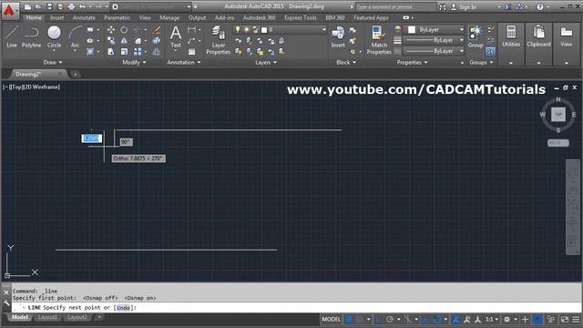 AutoCAD 2015 Line Command Tutorial Complete. смотреть онлайн