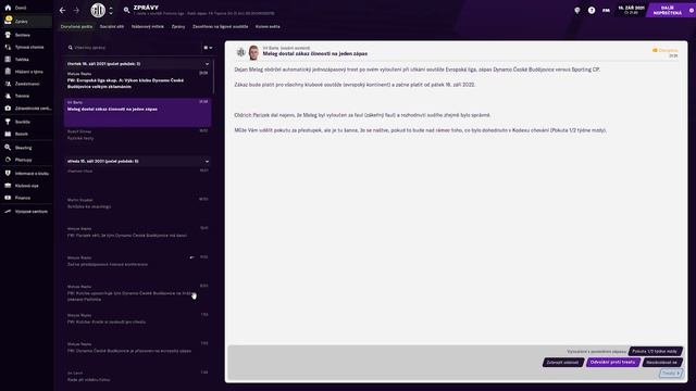 ⚽️ Football Manager 2021 CZ | První zápas základní skupiny EL | 21 смотреть онлайн