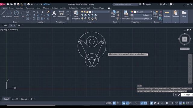 AutoCAD 2D Exercise #15 смотреть онлайн